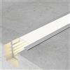 M LEDME Profilo Led piatto U Tued per strisce Led 12-24V da incasso 2 metri in alluminio M LEDME