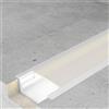 M LEDME Profilo Led piatto U Long Bianco laccato per strisce Led 12-24V da incasso 2 metri in alluminio M LEDME