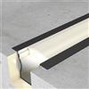 M LEDME Profilo Led piatto U Hight Nero laccato per strisce Led 12-24V da incasso 2 metri in alluminio M LEDME