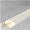M LEDME Profilo Led piatto U Long per strisce Led 12-24V da incasso 2 metri in alluminio M LEDME