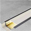 M LEDME Profilo Led piatto U Long Nero laccato per strisce Led 12-24V da incasso 2 metri in alluminio M LEDME