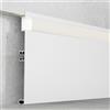 M LEDME Profilo Led battiscopa Miet Bianco laccato per strisce Led 12-24V da incasso 2 metri in alluminio M LEDME
