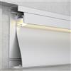 M LEDME Profilo Led battiscopa Krue per strisce Led 12-24V da incasso 2 metri in alluminio M LEDME