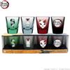 ABYSTYLE DEMON SLAYER OFFICIAL GLASS DRINKING PRODUCT : SET 4 SHOTTINI IN VETRO CON LOGHI ORIGINALEI DEMON SLAYER | IDEA REGALO NERD
