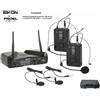 Eikon by Proel Eikon WM300DH By Proel Radiomicrofoni UHF Microfono Doppio Archetto + Spillo