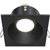 MAYTONI DECORATIVE LIGHTING Faretti da incasso Focus, Alluminio, Nero, Zoom GU10x1 50W IP 65, per cucina, bagno, camera da letto,