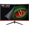 KeepOut XGM27PRO+ LED display 68,6 cm (27") 1920 x 1080 Pixel Full HD Nero, Rosso