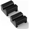 Lyeteung 2 pezzi Jack - Pad universale in gomma con fessure 70 mm quadrato per prese auto
