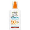 Garnier Ambre Solaire Spray Protettivo IP 50+ Advanced Sensitive Kids, Protezione Molto Alta, Multi-Resistenza, 200 ml