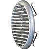 La Ventilazione TUR125CR TUR125CR-Y Griglia Plastica con Molle, Argento, 155 mm, Cromato satinato, ø155 mm