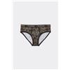 Tezenis Slip Cotone Stampato Con Logo Uomo Nero