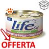 Life Cat Natural Tonno con Prosciutto di Pollo - Lattina Da 85 Gr - CONFEZIONE RISPARMIO