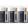 Parker 3 x penna a sfera Parker Jotter CT Chrome Trim inchiostro blu e punta fine co...