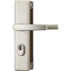ABUS 084225 - Bandella protettiva LZS714 F2 EK, con maniglia su entrambi i lati e protezione cilindro di forma quadrata, in argentone
