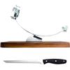 Nerthus FIJ 956 set portaprosciutto basculante con testa girevole e base regolabile con coltello prosciutto