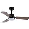 Eden pulse Ventilatore nero-grigio 20 W 3 pale 6 velocità, telecomando, 35/45 x 91,4 x 91,4 cm