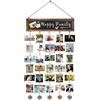 IULONEE Cornice Espositore Foto Collage Cornici Foto Da Parete Memory Appendere Cornice Portafoto Collage Diy Collage Tabellone Foto Con 30 Clip In Legno Per Compleanno Matrimonio Natale