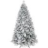 Bellapianta Albero di Natale Innevato 240cm Super Folto Realistico Real Touch, Albero di Natale Innevato 240 Premium in PE/PVC Verde con Borsa Porta Albero, Guanti e Sacchetto