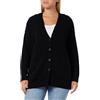 United Colors of Benetton Cardigan M/L 1044d602b, Maglione Cardigan Donna, Nero 100, M