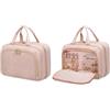 LOVEVOOK Beauty Case da Viaggio Donna con Scomparto per Gioielli, Impermeabile Trousse Trucchi Necessaire Alta Capacità porta Trucchi da Viaggio Makeup Bag da Appendere