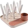 Béaba BEABA, Scolabiberon E Asciugabiberon, Grande Capacità, Modulare, Terracotta | Fino A 6 Biberon E Stoviglie Per Bambini, Vaso Accessorio, Drenaggio Ottimizzato, Facile Da Riporre, Compatto, Pratico