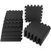 ALPIDEX Tappetino Puzzle Palestra Set 21 Pezzi 30 x 30 x 1 cm Nero 1,95 m² Materassino Gommato Gym Tappetini Salvapavimento Fitness Gomma Eva Protettivi Antiscivolo