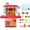 Forroby Cucina Giocattolo per Bambini,Giochi Cucina Bambini,Cucina Bambini,Cucinetta per Bambini,Mini Playset da Cucina con Luci, Suoni, Spray Realistici,Adatto a Bambini di età Superiore ai tre Anni.