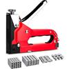 Avilia Puntatrice Manuale 3in1 con 600 Punti Ideale per Bricolage e Professionisti - Chiodatrice con Gancio di Sicurezza, Regolazione Rapida della Profondità e Puntine di Ricambio, 23x14x3.5cm