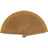 MAPIMANIA - Ventaglio da Borsetta Pieghevole in Legno Laccato bifacciale Dipinto a Mano Color Arancione, Ventagli Matrimonio, Ventaglio Giapponese Resistente