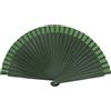 MAPIMANIA - Ventaglio da Borsetta Pieghevole in Legno Laccato bifacciale Dipinto a Mano Color Verde, Ventagli Matrimonio, Ventaglio Giapponese Resistente