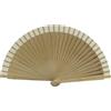 MAPIMANIA - Ventaglio da Borsetta Pieghevole in Legno Laccato bifacciale Dipinto a Mano Color Beige, Ventagli Matrimonio, Ventaglio Giapponese Resistente