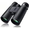 ANYPOWK Binocolo professionale, 10 x 42, compatto, impermeabile, visione notturna bassa per birdwatching, caccia, concerti, viaggi