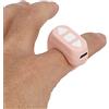 Yunseity Controllo Remoto Bluetooth Page Turner per Tiktok, Clicker Ad Anello Scorrevole per Registrazione Video Selfie, Telecomando Otturatore Fotocamera per Android, IOS (Rosa)