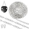 SWTYExt Catena Acciaio Inox 5M φ1,5mm Catene Catena Delimitazione Catenella Catena Antitaglio per Recinzione Catena Antifurto Catena Bidoni Dell'immondizia Sollevamento