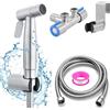 Coffee Life Plus Kit Doccetta WC Doccetta bidet Kit per bidet Doccetta WC Kit Completo Spruzzatore di Bidet in Acciaio Inox con Tubo e Valvola G 1/2,