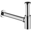 Schläfer 3939602 | Sifone Universale per Scarico Lavandino Bagno a Vista in Ottone Cromato, Telescopico e Regolabile, per Lavabi Bagno e Bidet a Appoggio o Sospesi, Scarico 1 1/4