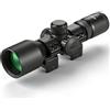 Paike 3-9x40 Rifle Scope Red Green Illuminated Mil-DOT Reticle