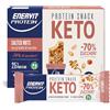Enervit Protein Snack Keto Salted Nuts, con Proteine di Soia e Pisello, per il Mantenimento del Tono Muscolare, Indicato per la Keto Diet, Senza Glutine, Astuccio 8 Barrette da 35 Grammi