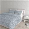 Italian Bed Linen Set Copripiumino Fantasy, Lavorato in Italia - Parure Copri Piumino - Sacco Piumone 250x200 cm con Patella e Federe Cuscino, Matrimoniale, Hellas