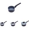 Master Class MasterClass 4pc Ceramic Non-Stick Eco Saucepan Set, include una lattiera da 14cm e tre pentole a induzione da 16cm, 18cm e 20cm.