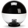 Velamp APOLUX SPH307 Globo, Lampione per Esterno, 300mm, Attacco E27, Compatibile LED, IP44, per Giardino, parchi, condomini. Riduce l'inquinamento Luminoso, Nero