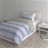Italian Bed Linen Set Copripiumino Fantasy, Lavorato in Italia - Parure Copri Piumino - Sacco Piumone 150x200 cm con Patella e Federe Cuscino, Singolo, Frequenze