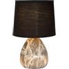 LUCIDE MARMO - Lampada da tavolo - Ø 16 cm - 1 x E14 - Nero