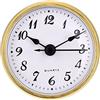 Hicarer Orologio al quarzo da 70 mm, finiture dorate, numeri arabi, movimento al quarzo (finiture dorate)