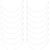 GORGECRAFT 36pz Fili per Reggiseno in Acciaio Inossidabile Spessore Robusto Ferretto per Reggiseno in Acciaio al Carbonio Sostituzioni 23 cm Sostegni per Reggiseno in Metallo Anelli per Modellare
