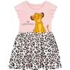 Disney Vestito Bambina | Vestiti Ragazza Re Leone | Simba Vestiti Bambina Estivi | Rosa 6-7 Anni