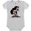 Logoshirt® TV - Una Piccola Talpa - Collina I Baby Body - Tutina neonata I Grigio Melange I Design Originale Concesso su Licenza, Taglia 62-68