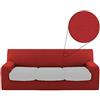 Biancaluna Copristruttura 3 posti Copridivano Genius 180 a 250 cm R457 Rosso