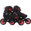 Endless EL1033 Inline Adjustable Skates Medium Size 34 EUR (UK 1.5) - 38 EUR (UK 5) for 6 to 12 Years | Red | Aluminium Chassis and 100 mm PU Three Wheels | With ABEC 9 Bearings | Indoor and Outdoor