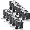 UniPlus 10x Nastro per Etichette Sostituzione di Dymo D1 45013 45013s S0720530 12mm x 7m Nastri Etichette per Dymo LM 160 210D 360D 420P 450D 500TS Wireless PnP LP 100 150 200 250 300, Nero su Bianco